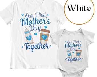 First Mother&#39;s Day Matching Shirt: Mom & Baby Outfit