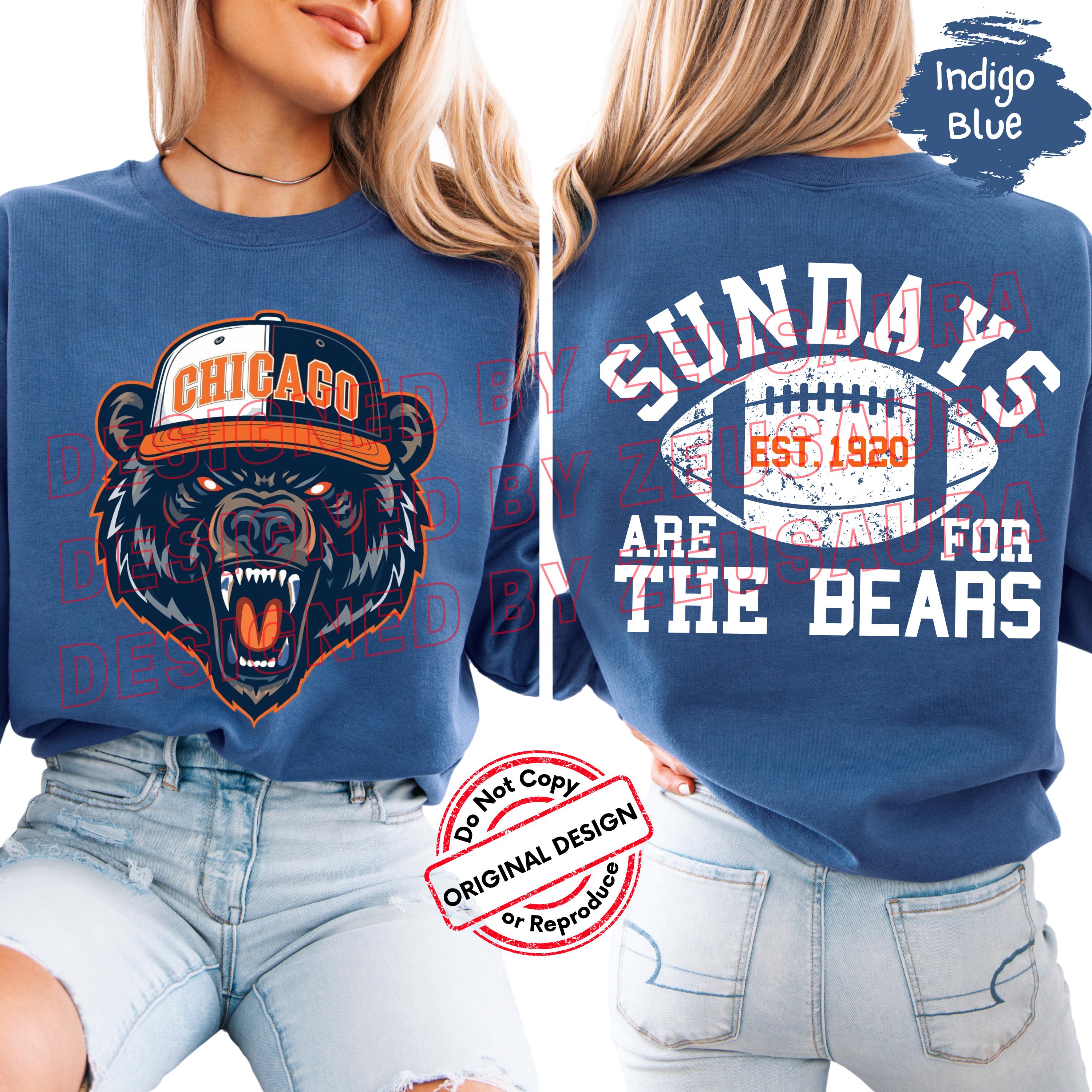 Maillot Vintage Chicago Bears - Taille Jeunesse L (14/16) - Reebok - Années 90 - USA