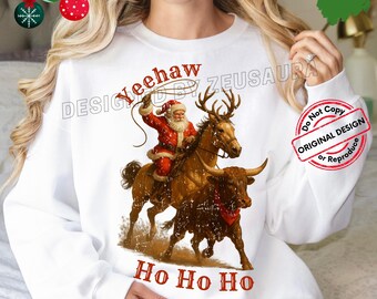 Holly Jolly Rock Santa Animated Dancing Singing Cowboy Alan
