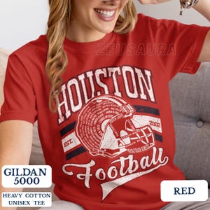 Vintage Houston Football Crewneck T-shirt: Retro Texan Game Day Shirt, Sweatshirt, Hoodie