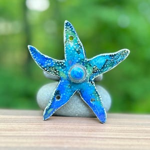 Campanello - Stella Marina - Decorazione Costiera - Gres - Fatto a Mano