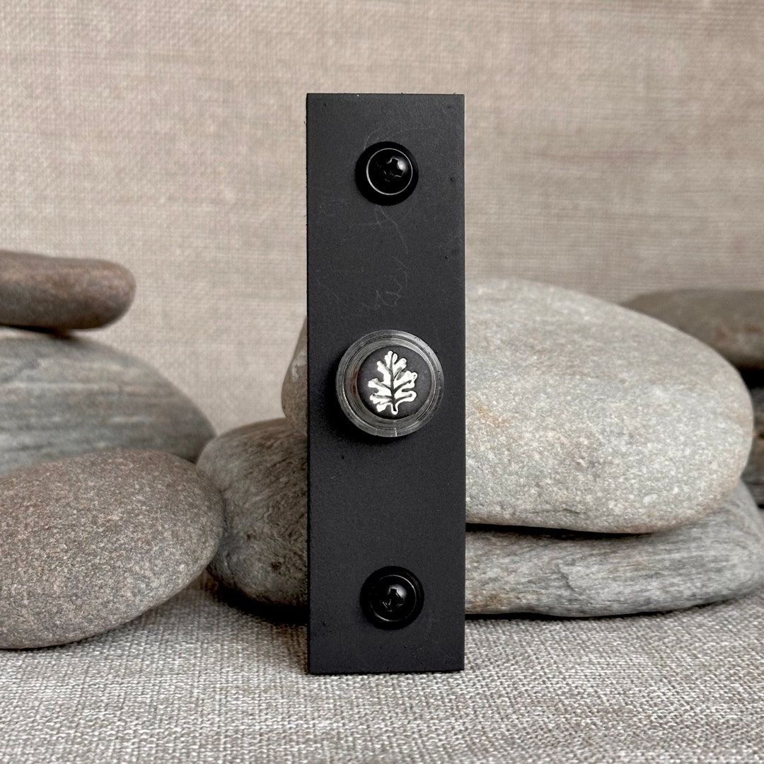 Doorbell Maple Black Satin Etsy