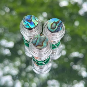 Doorbell  Center Button - LED - Wired  - Green Paua - Mother of Pearl