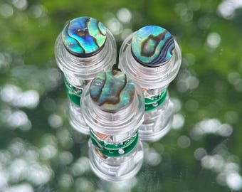 Doorbell  Center Button - LED - Wired  - Green Paua - Mother of Pearl