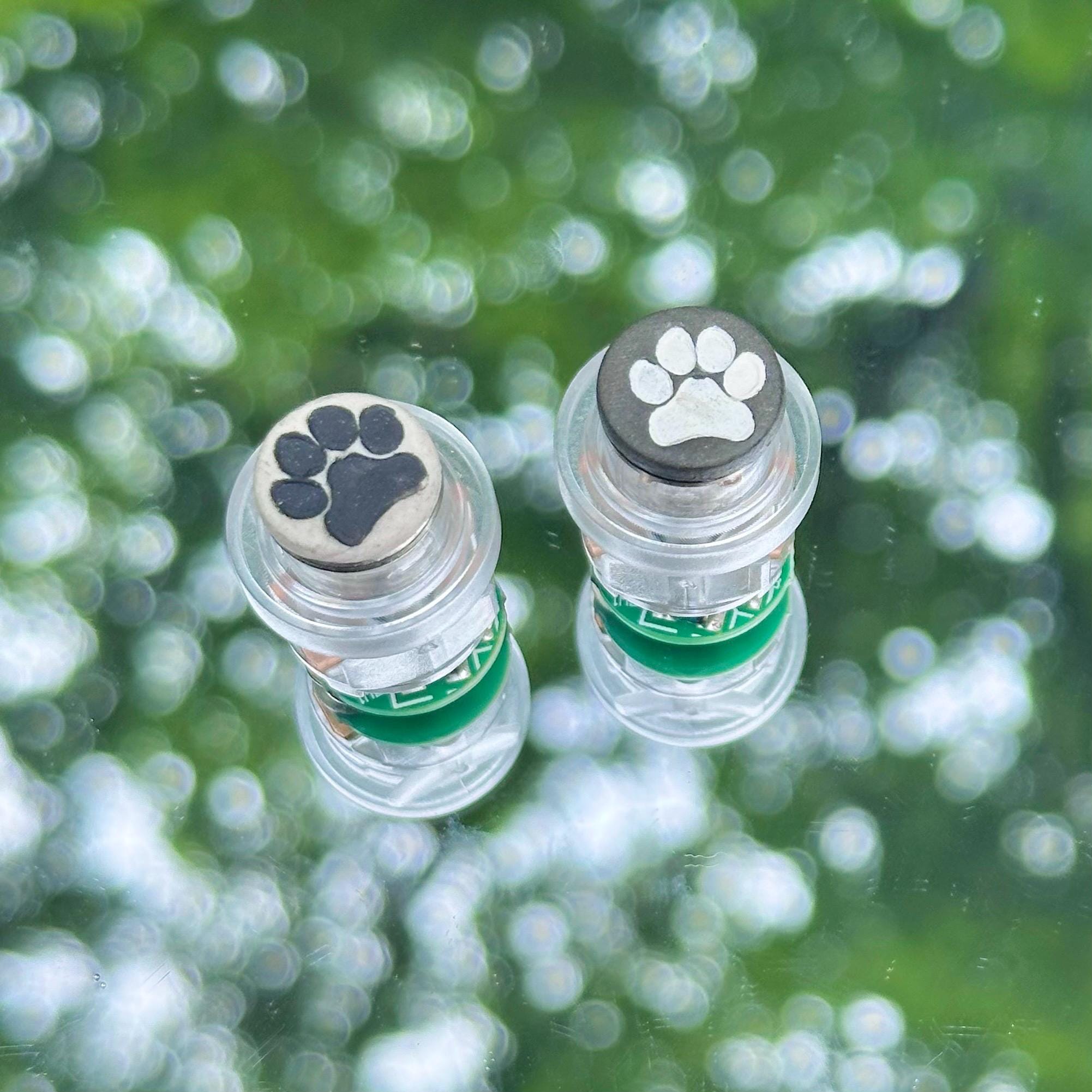 Doorbell  Center Button - LED - Wired - Paw Print