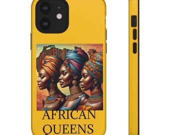 African Queens iPhone Case, Bold Phone Cover, Gift for Her, Tribe Inspired Phone Accessory, Unique Black Culture Design, Smartphone [...]