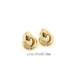 Gold Personality Stud Earrings 18K Gold Filled Fashion Stud Earrings Valentines Gift for Her Gift for Mom