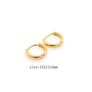Gold Hoop Earrings 18K Gold Filled Earrings Large Hoops Big Hoop Earrings Valentines Gift for Her Gift for Mom