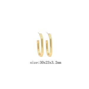Gold Open Stud Earrings 18K Gold Filled Fashion Stud Earrings Valentines Gift for Her Gift for Mom