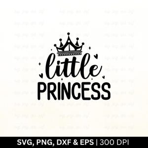 Little Princess SVG: Baby Girl Shirt Design (Digital Download)