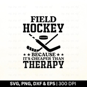 Hockey sur gazon moins cher que la thérapie SVG : fichier de coupe de conception de chemise