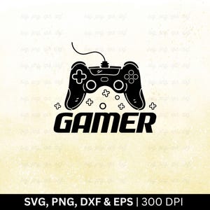 Gamer SVG-Datei | Controller-Svg, Gamer-Shirt-Svg. Videospiele-Svg, Gamer-Svg, Gaming-Zitate-Svg, Gaming-Liebhaber, Cricut-Dateien Png Eps Dxf