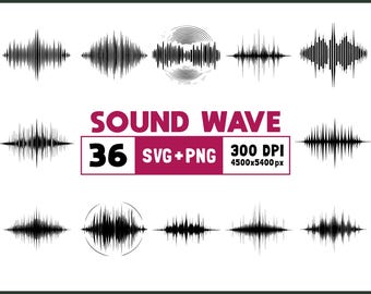 Sound Wave SVG, Music Svg, Sound Waves Clipart, Soundwave Svg ...