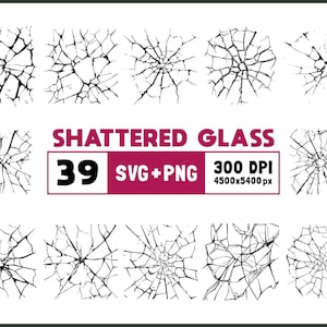 Zerbrochenes Glas SVG-Bundle, zerbrochenes Glas Silhouette, zerbrochenes Glas Clipart Png, zerbrochenes Glas Umriss, zerbrochenes Glas Vektor, Cricut-Dateien