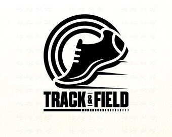 Track and Field SVG: Running Shoe Design (Digital Download)
