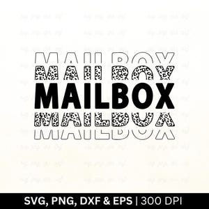 Briefkasten Leopard SVG | Postangestellter Shirt SVG | Mail Carrier Svg, Post Service Svg | Post Geschenke, Briefkasten Shirt Schneide Png Eps Dxf