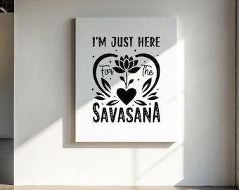 Savasana Yoga SVG: Meditation Lotus Flower Design (Digitaler Download)