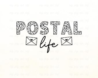 Postal Life SVG: Mail Carrier Shirt Design (Digital File)