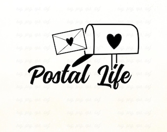 Postal Life SVG File | Mail Carrier Shirt Design (Cut Files)