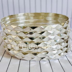Hammered Sterling Silver Bangle Set - Handcrafted Stacking Bangles