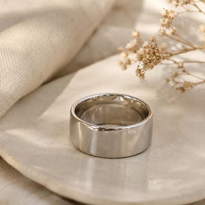 Handmade Hammered Sterling Silver Band Ring | Minimalist Boho Worry Ring for Women