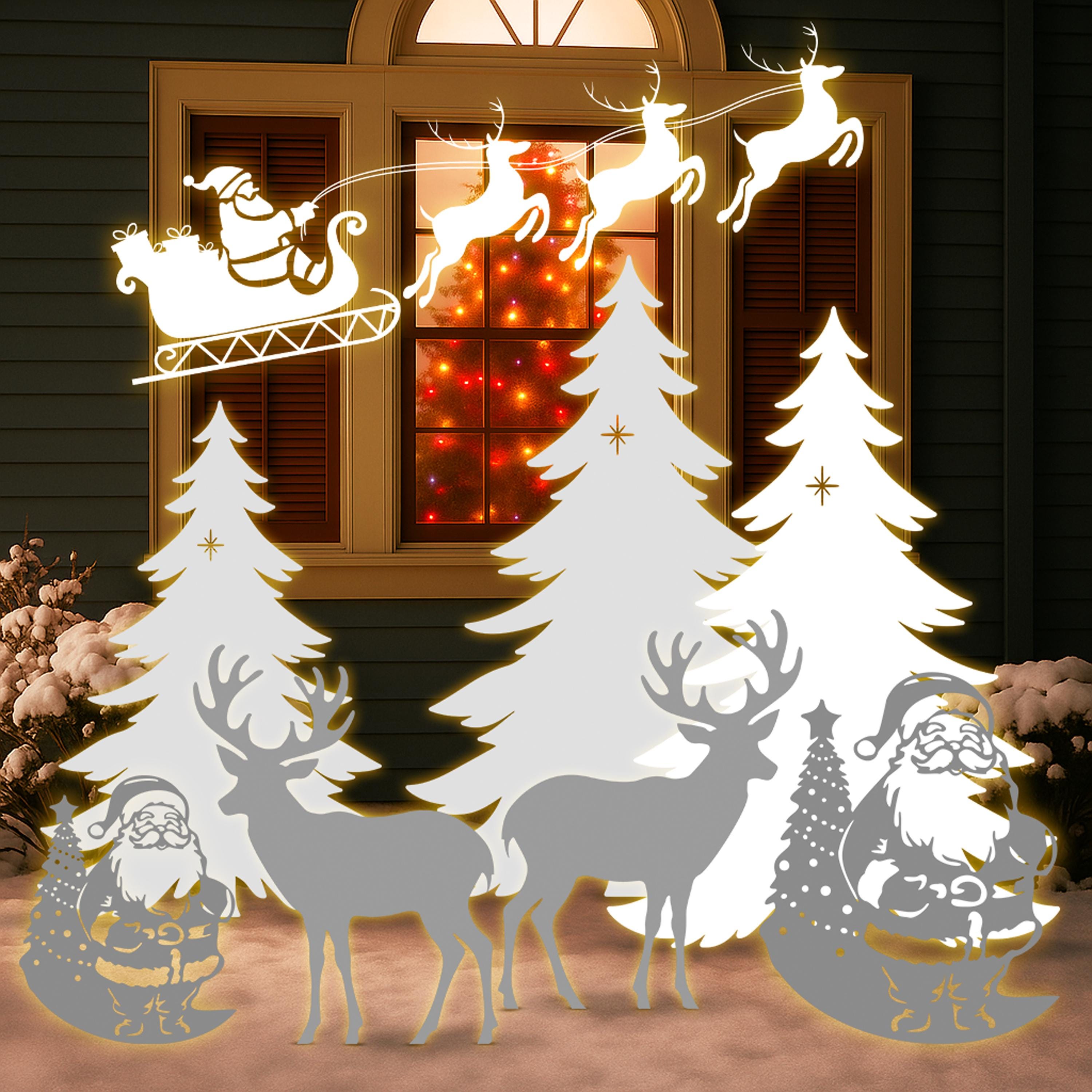 Wooden Outdoor Christmas Decorations - Etsy Canada