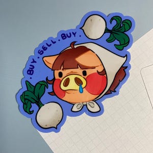 Animal Crossing Daisy Mae Aufkleber