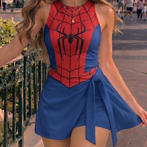 spiderman dress Women's Tank The tulle is trimmed with layers of ribbon and rhinestones Boy's Marvel Spider-Man Toddler Costume