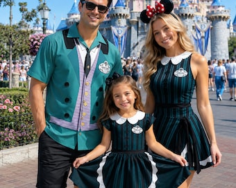 Halloween Hitchhiking Ghosts Family Matching Shirt, The Haunted Mansion Costume Dress, Foolish Mortals Dress, Halloween Family Vacation