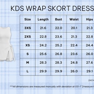 a women's dress measurements chart for a dress