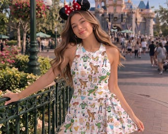 Retro Toy Story Checkered Tennis Dress Skirt, Woody Buzz Outfit, Pixar Fest Dress, Andy's Room Birthday Gift, WDW Girls' Trip Outfit