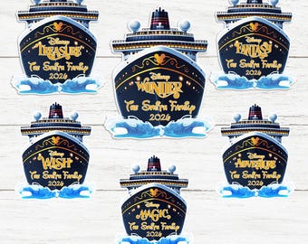 Custom Wdw Wish Cruise Door Magnet Wdw Ship, Personalized Wdw Cruise Door Decor Gift, Adventure Treasure Magic Wonder Cruise Magnet