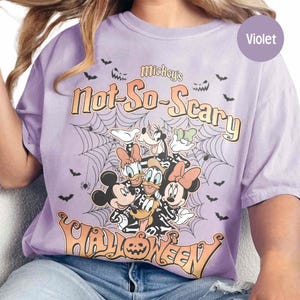 Retro Mickey&#39;s Not So Scary Halloween Party Shirt, Mickey And Friends Halloween Shirt, Disney Halloween Tee, Spooky Season Scary Tee