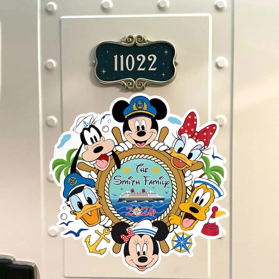 Personalized Wdw Cruise Line 2026 Magnet, Custom Mickey and Friends Family Cruise Magnet, Wdw Wish Dream Fantasy Wdw Cruise Magnet