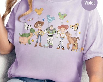 Retro Disney Toy Story Balloons Shirt, Disney World Toy Story Tee, Toy Story Disney Outfit, Disney Family Matching Hoodie, WDW Trip Tee