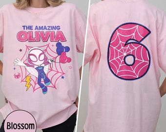 Wdw Ghost Spider Birthday Girls Shirt, Spidey And Friends Theme Party Shirt, Spidey Girl Birthday Toddler Gift, Wdwland Trip Shirt