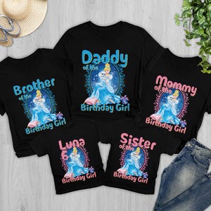Personalized Beautiful Princess Birthday Shirt, Family Princess Birthday Shirt, Family Matching Shirt, Matching Family Tee