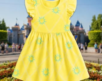 Halloween Emotion Costume Ruffle Dress, Emotion Inspired Girls Dress, Halloween Party Dress Gift, Girls Trip Outfit, Halloween Costume Dress