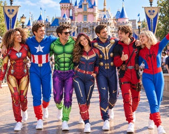 Superhero All Characters Matching Jumpsuit, Spider Hero Green Giant Armored Hero Costume, Comic Book Cosplay Outfit, Family Group Jumpsuit
