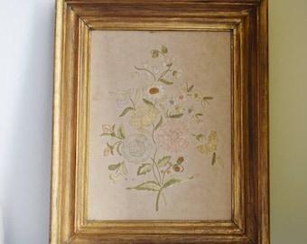 Portuguese Castelo Branco Embroidery Gold leaf Frame 40s