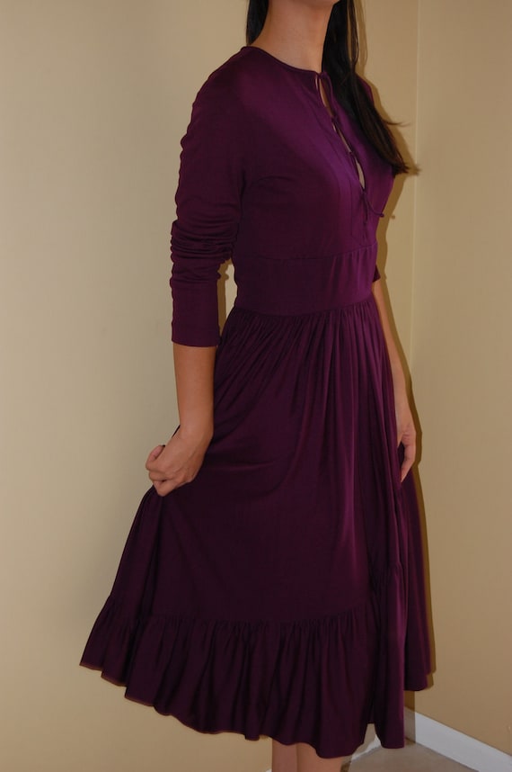 plum purple maxi dress, xsmall small - image 5