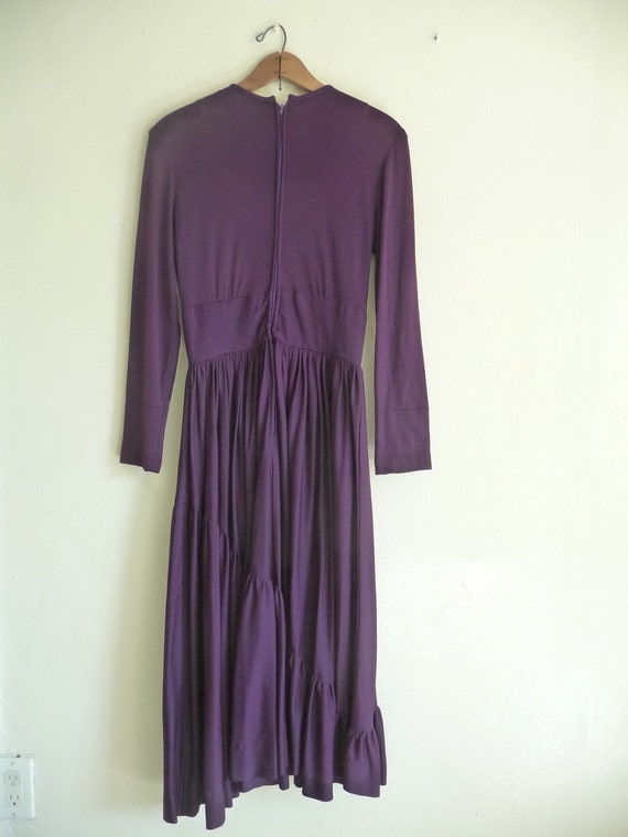 plum purple maxi dress, xsmall small - image 2