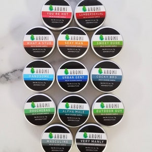 All 13 Solid Cologne Samples - Men&#39;s Solid Fragrance, Mini Size, Sample Pack, Manly Gift Idea, Vegan Cologne, Cruelty-free,Travel Cologne