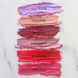 Glossy Lip Tint - Peach, Pink, Red, Maroon, Dark Red, Lip Gloss in a Jar, Vegan, Cruelty-free, Glossy Pot, Gift for Her Under 15, Natural