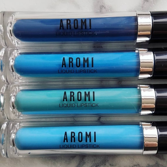 blue liquid lipstick