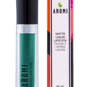 Emerald Green Matte Liquid Lipstick. Makeup. Cosmetics, Matte Lipstick, Green Lips, Vegan, Cruelty-Free, Glossy to Matte, Halloween Makeup image 6