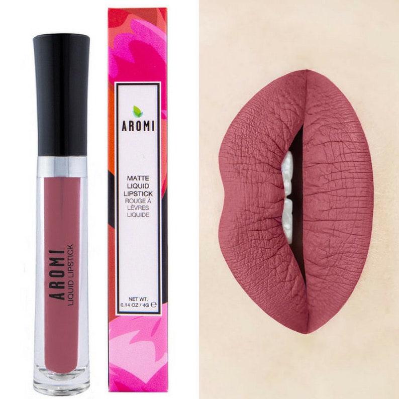 Stella Rosae Liquid Lipstick. Matte Lipstick. Chestnut Rose Lipstick. Nude Lipstick. Rose Lipstick. Vegan Lipstick. Gluten Free image 1