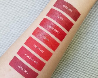 Power Red Matte Liquid Lipstick Red Lipstick Maroon Vegan