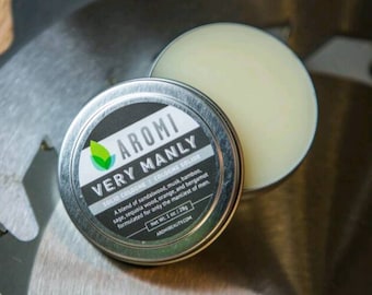 Very Manly Solid Cologne, Profumo maschile, Colonia da viaggio, Colonia vegana, Regalo per papà, Regalo per la festa del papà, Balsamo e unguento, Uomo cruelty-free