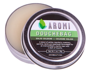 Douchebag Solid Cologne, Funny Men's Gift, Solid Fragrance, Bath and Beauty, Travel Cologne, men's White Elephant Gift, stocking stuffer